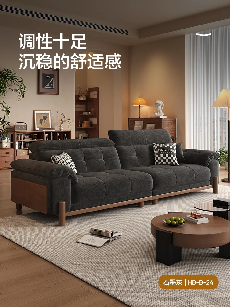 

HHHHS Диван из массива дерева для небольшой квартиры, гостиной, простой съемный диван из синели