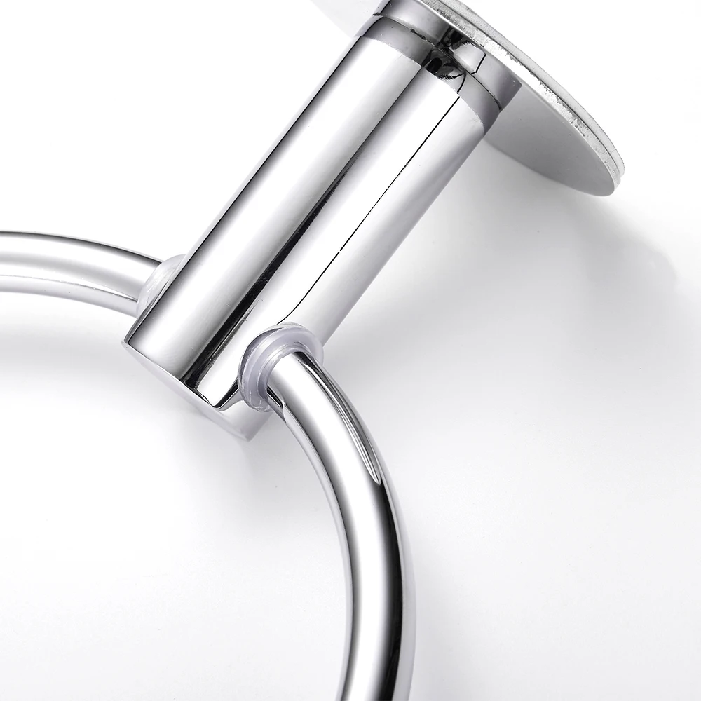 Towel Ring Stainless Steel Heavy Duty Hand Towel Holder Self Adhesive No Drilling Towel Rack for Home Hotel Bathroom Kitchen