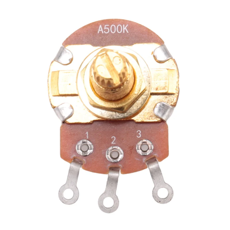 

ABVH-Shaft Full Metric Sized Control Pots A500K Audio Taper Potentiometers Pot For Electric Guitar Bass (Set Of 40)