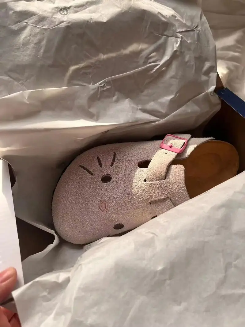 Hello Kitty Girl Slippers Sanrio Cute Anime Summer Female Thick Sole Flat Shoes Sweet Cartoon Outdoor Anti Slip Slippers Gifts image 5