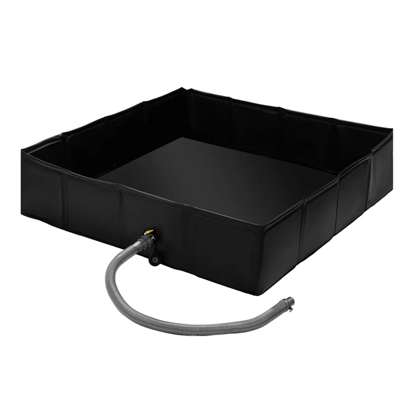 

AB56-41X41x10 дюймов складная душевая подставка, портативная душевая поддон для улицы со сливной трубой для кемперов