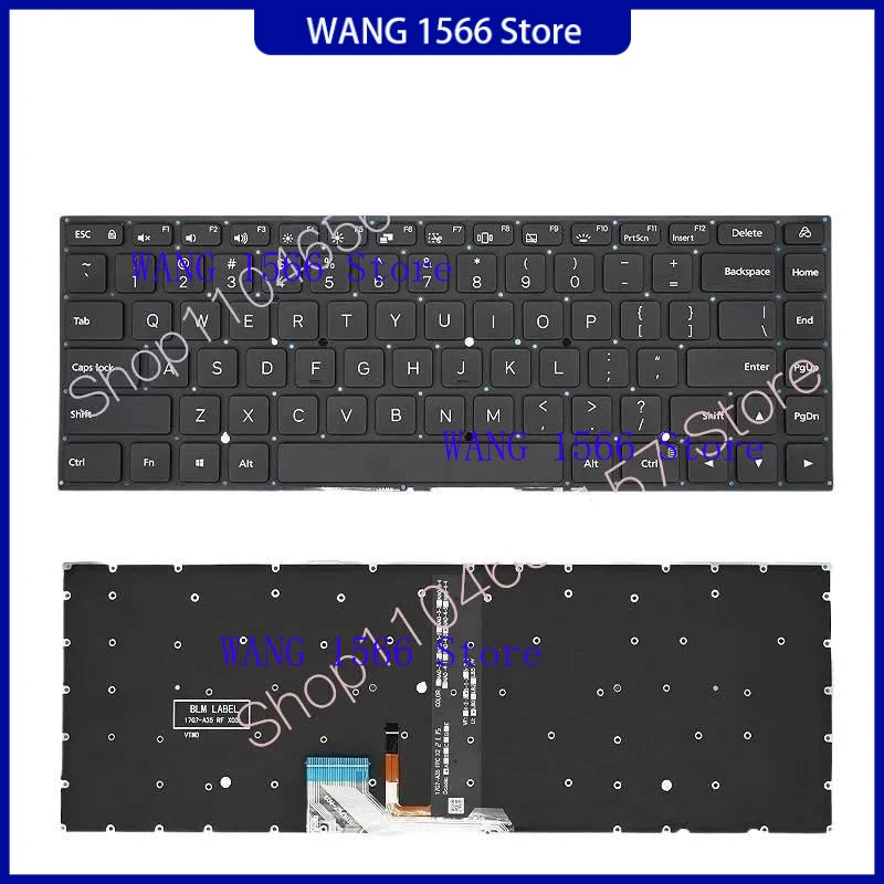 Оригинальная русская клавиатура для ноутбуков Xiaomi Mi RedmiBook XMA1901, XMA1902, XMA2007, XMA2009, XMA2002, XMA2012-DJ с подсветкой