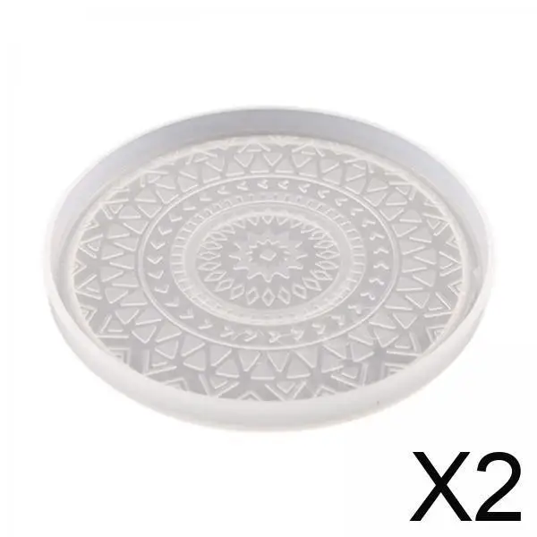 

Подставка для силиконовых изделий, форма для эпоксидной смолы, круглый поднос, коврик для чашки «сделай сам», силиконовая форма для домашнего декора стола, искусство