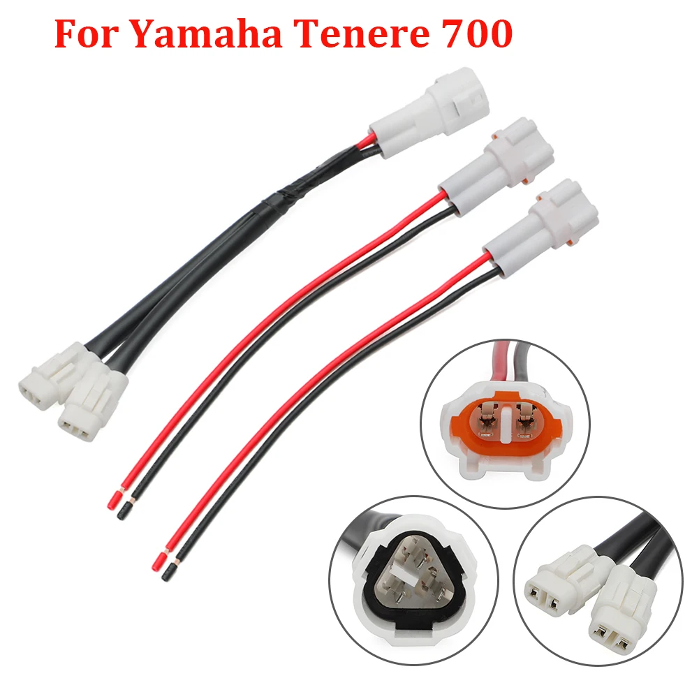 

Fit Yamaha Tenere T7 700 Power Outlet SPLITTER USB Charger GRIPS Auxiliary Light Conector Motorcycle Power Outlet Splitter Kit