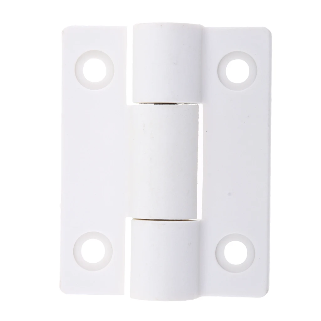 1 Piece White Butt Hinge 4 Hole Hinge Boat RV Cabin Door Hinge Wear Parts