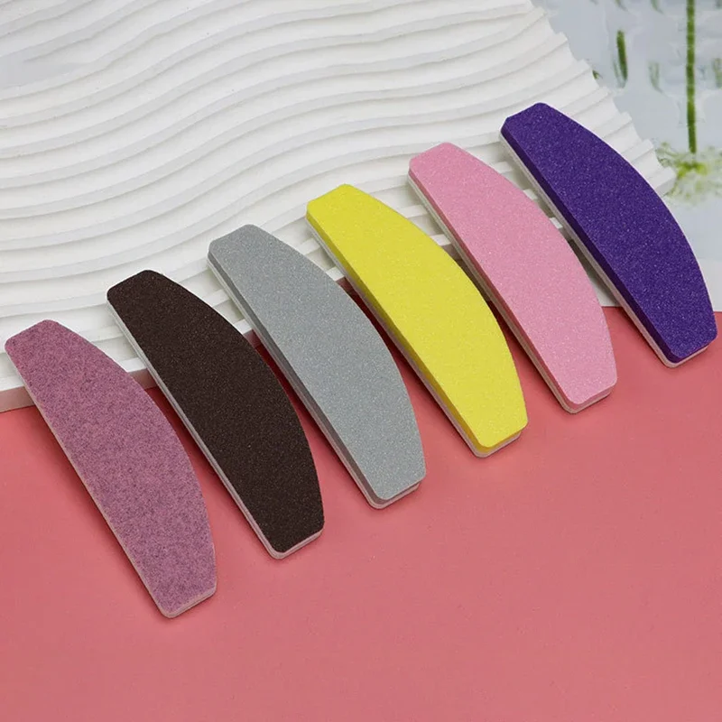 

1Pcs Mini Nail File Buffer Double Sided Grit 100/180 Emery Board Manicure Tools For Nail Grooming/Styling Acrylic Nails