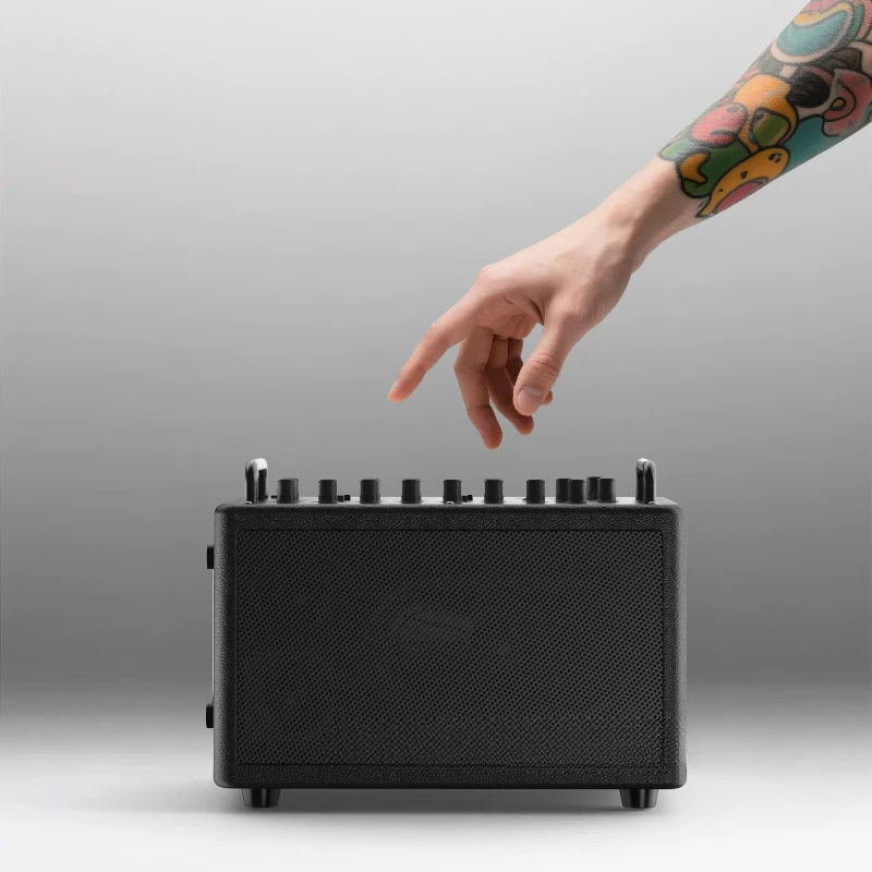 Speakers, multi-functional electric blowpipe, saxophone guitar playing and singing, portable Bluetooth outdoor stereo