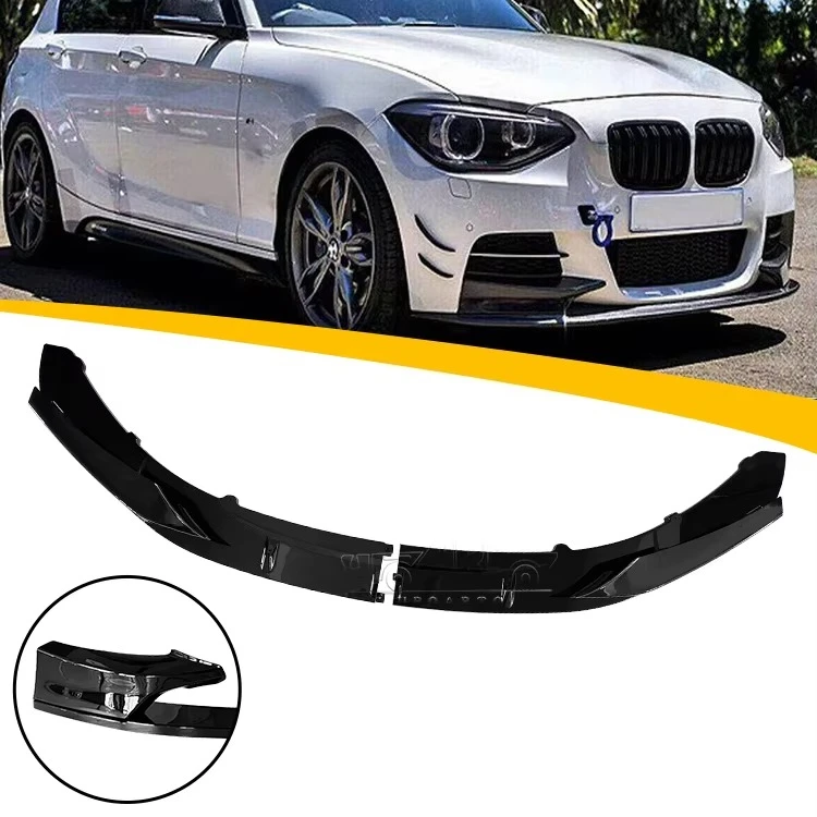 

Car Bumpers Plastic Carbon Fiber Look 2 Parts MP Style Front Lip for 1 Series F20 F21 M Sport 2011 2012 2013 2014