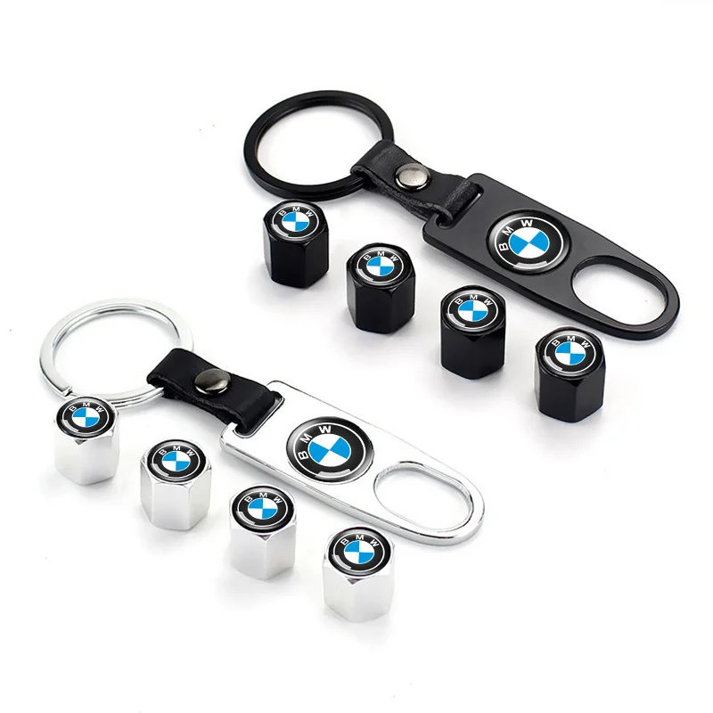 New 4Pcs Car Wheel Tire Valve Caps Air Stem Covers Accessories For BMW M E34 E36 E60 E90 E46 F10 F20 F30 X5 X6 X1 M3 M5 M6 E71