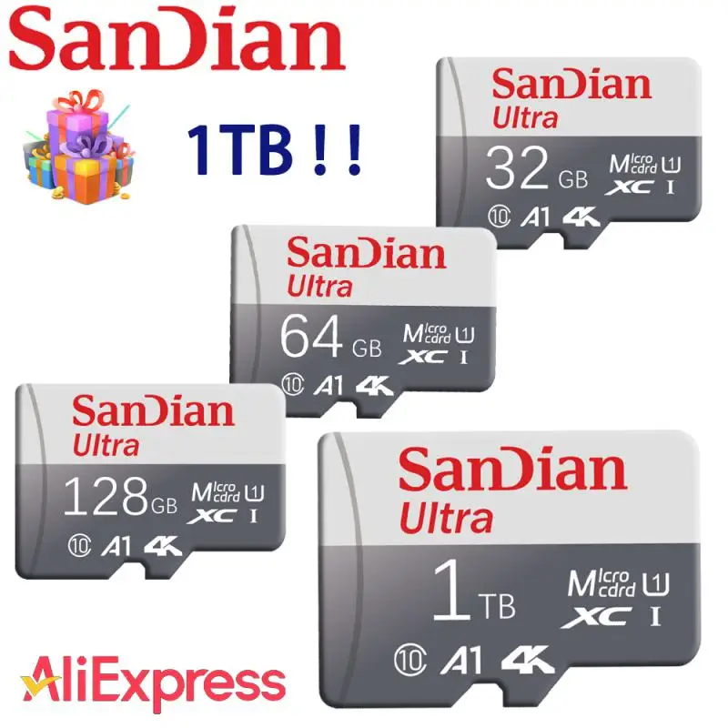 1TB Memory Card A2 Class 10 V30 TF Card 1TB Mini SD Card 512GB High Speed Micro TF SD Card 256GB For Nintendo Switch