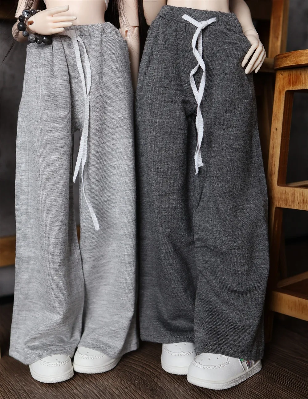 Doll pants / modal fabric long pant clothes outfit for 1/3 1/4 1/5 1/6 BJD doll / Elastic drawstring waist pants