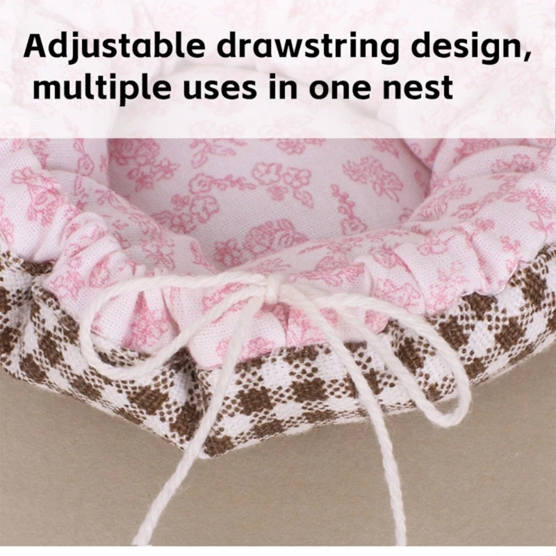  Toy Figure Realistic Pet Cats Cotton Bed Nest Miniature Dollhouses Pet Supplies