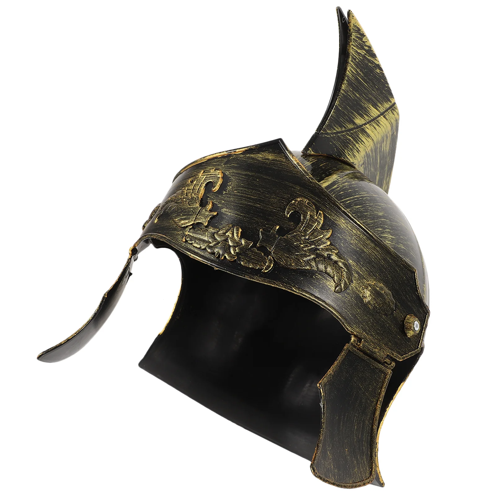 Viking Hat with Horns Men Costume Vintage Knight Plastic Middle Ages