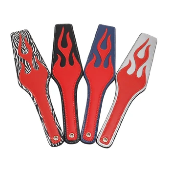 火炎パターンの痛みの緩和,35.5cm,合成皮革スペインパドルスカッパーピュー,デラックスレザー,クロップ