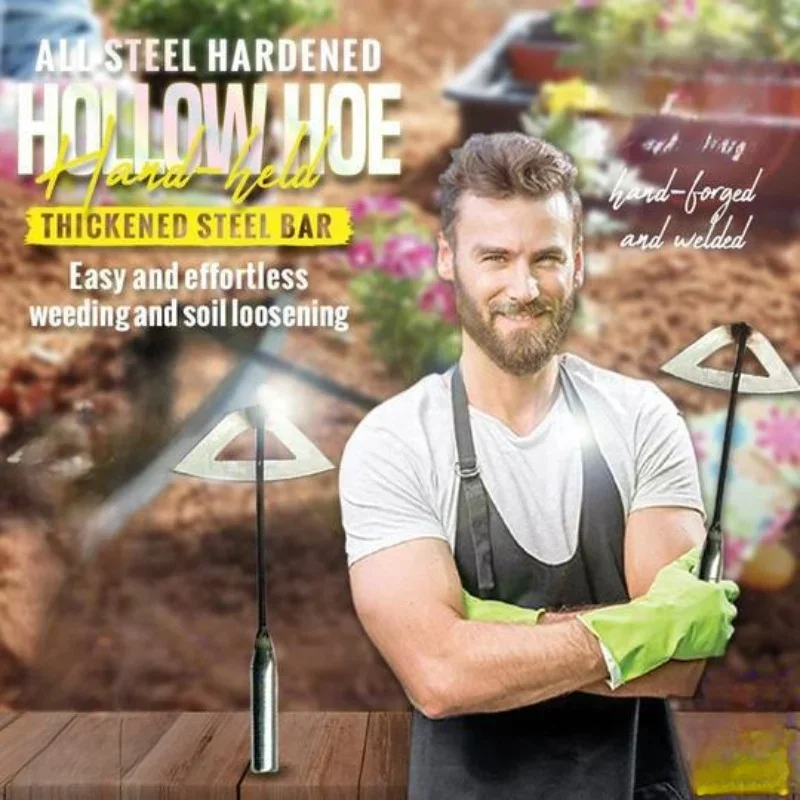 1szt Całkowicie stalowa, hartowana, ręczna motyka do pielenia, sadzenia warzyw, gospodarstwa rolnego, narzędzia rolniczego, akcesoria do pielenia