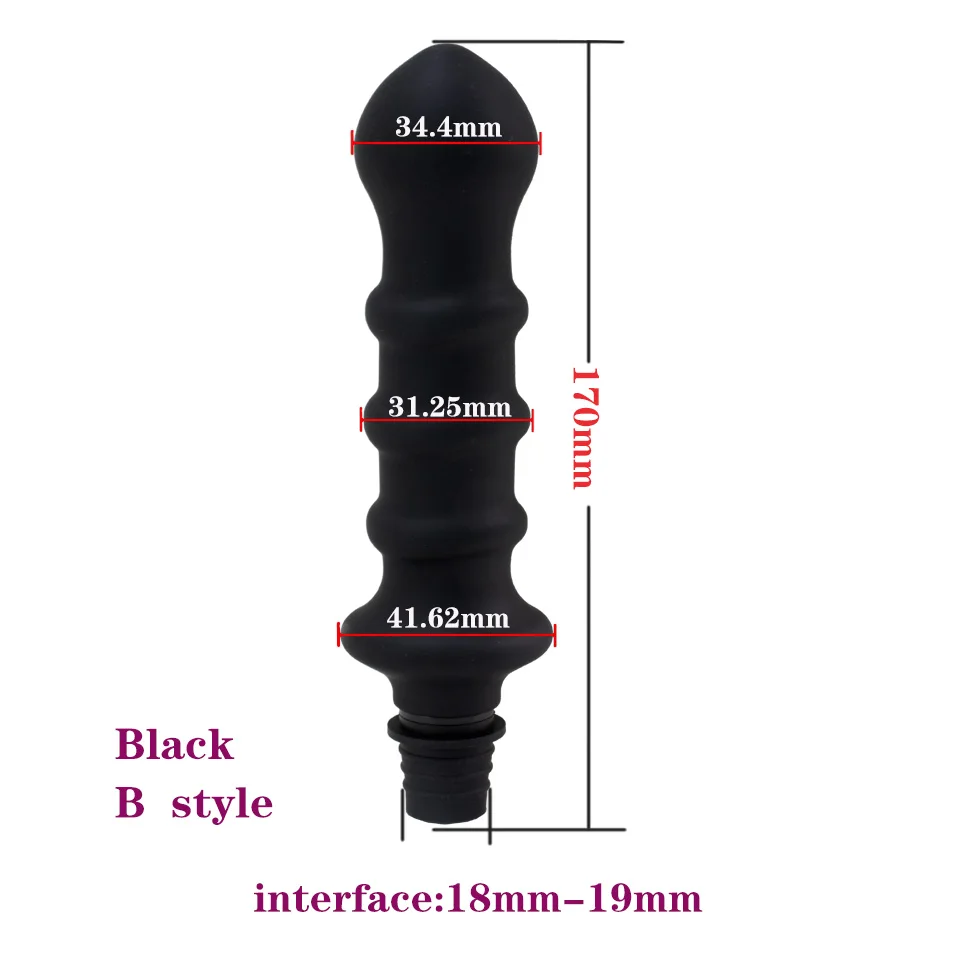 Sex Machine Accessories DTSUDU Fascia Gun Massage Head Silicone Dildo Sex Toys Men, Female Vibrators, Penis Masturbation