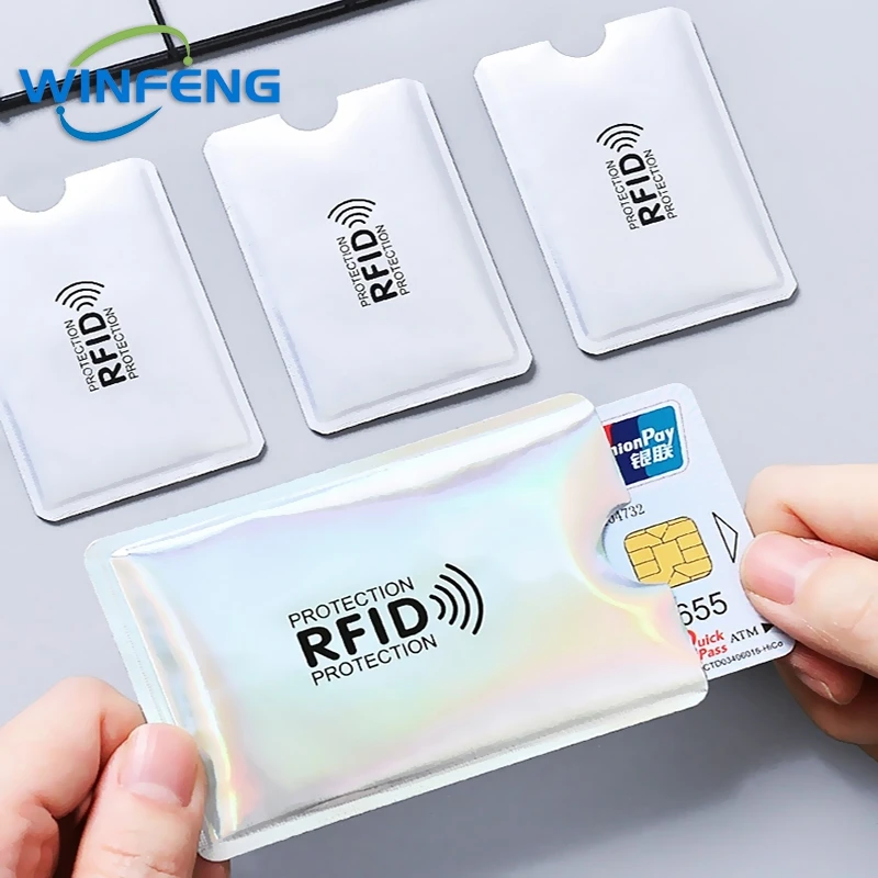 

5/10/20Pcs Aluminum Foil Anti-Scan RFID Card Sleeves NFC Signal Blocking Cardholder Anti-Theft Credit Card Protector