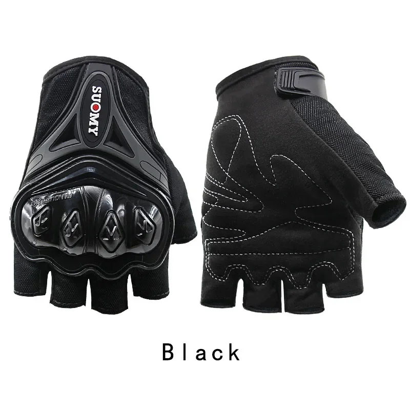 Cycling Half-Finger Motorcycle Men's Gloves Summer Racing Riding Anti-Fall Breathable Mesh Sport Shockproof Women M/ L/ XL