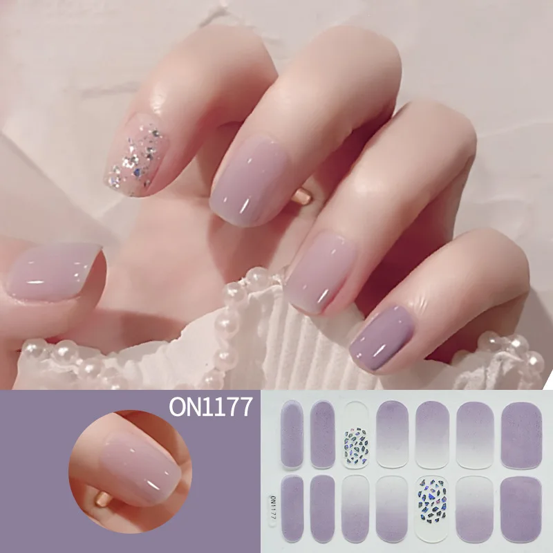 22Pcs White French Press on Fake Nails Full Cover Artificial Wearable Nail Beauty Tips Naked French White False Nails Art