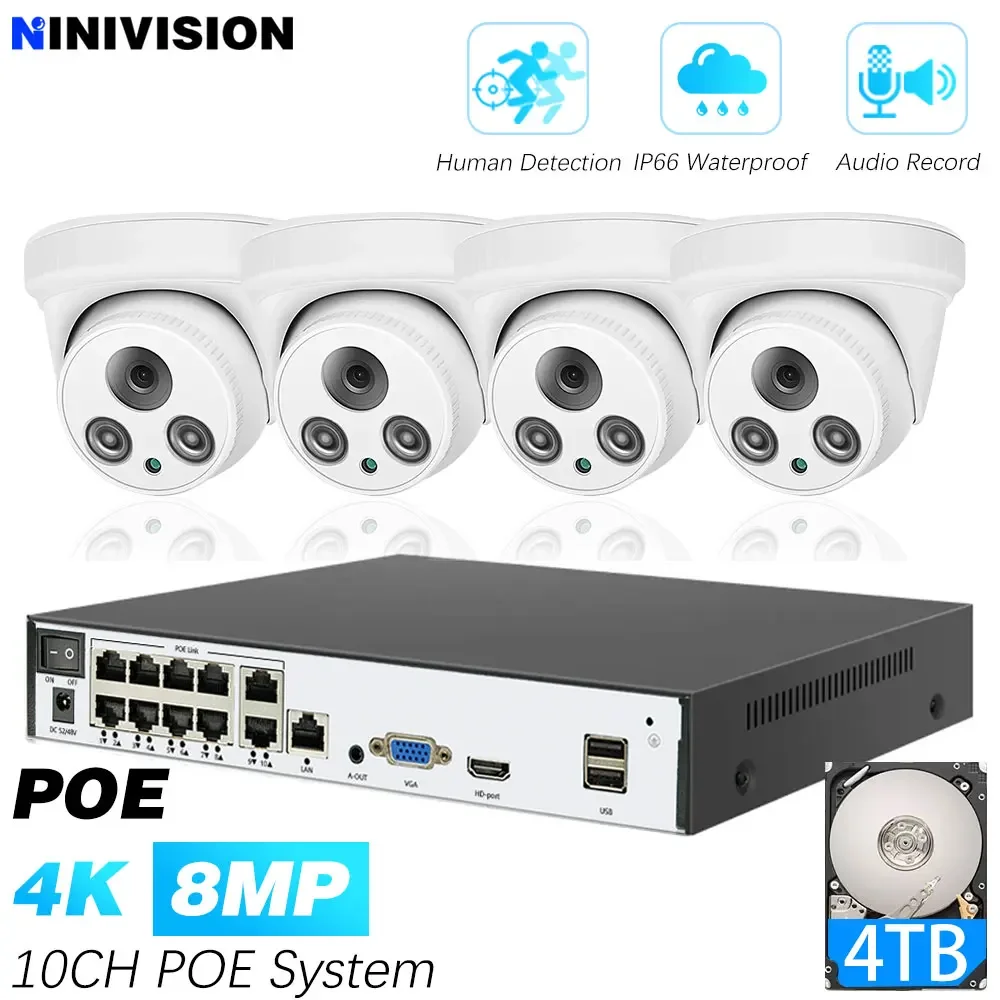 10CH Poe Nvr Color …
