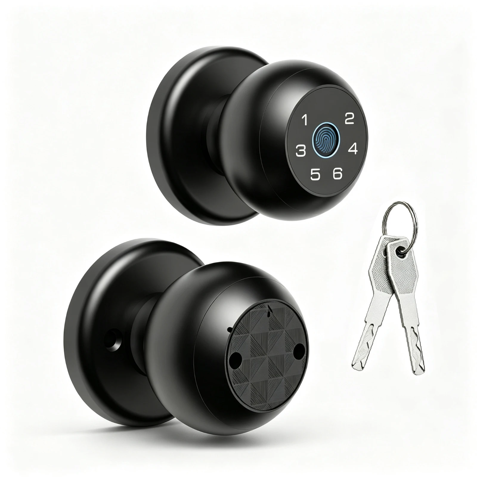 Smart Door Lock, Keyless Entry Interior Door Lock with Fingerprint, Keypad, APP Control, Electronic Deadbolt, Compatible with Tuya for Home Apartment