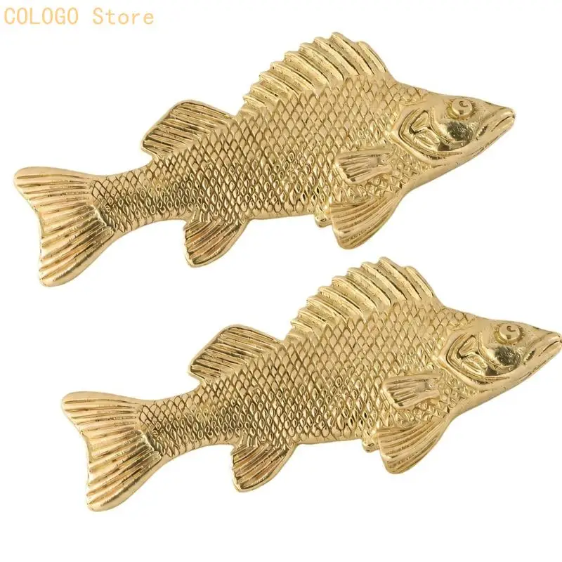 Textured Fish Cabinet Handle Brasses for Drawers and Furniture Fronts D0LD
