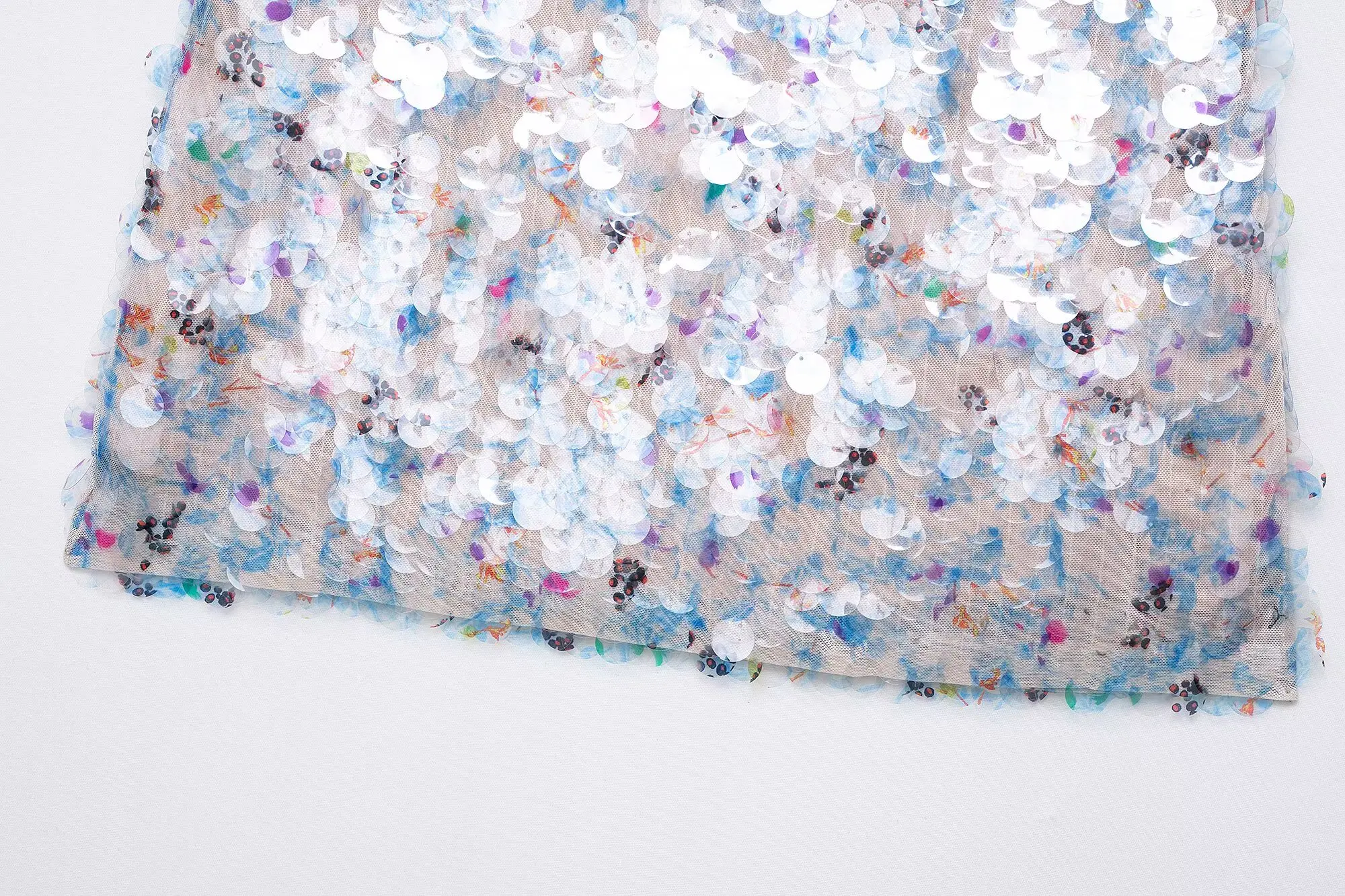 HH Elegant Women Solid Sequined Slim Mini Skirt 2025 Sparkling Party Style Skirt Female Sexy High Waist Short A-Line Skirt