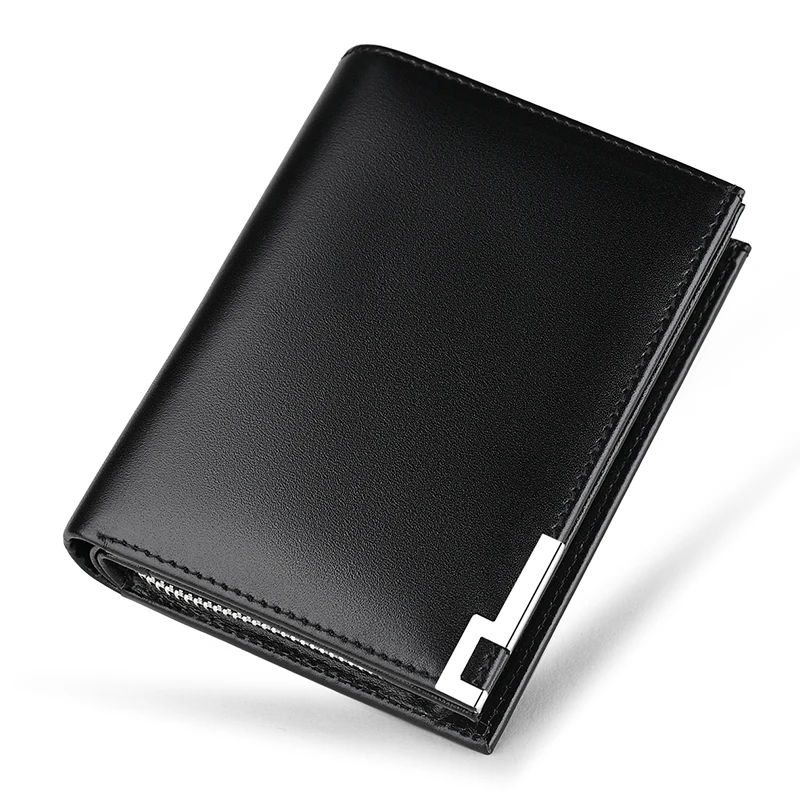 Men luxury designer wallet Driver's license multi-card card wallet short zipper leather Coin purses Card holder youth money clip