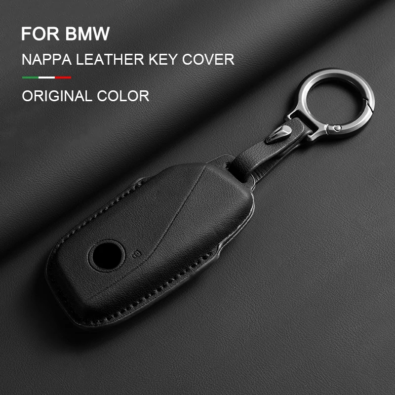 

For BMW 7 Series G70 G09 XM U06 G81 M3 2023 i7 X7 G07 LCI iX I20 X1 U11 Leather Car Remote Key Case Cover Shell Protector Fob