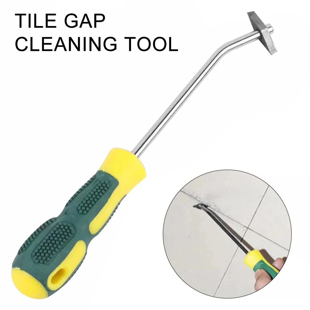 

Practical Floor Wall Tile Grout Remover Steel Tiles Cleaning Drill Rhombus Rake Caulking Finishing Removal Tools