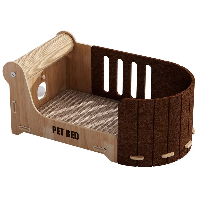 Rascador vertical de sisal para gatos con almohadilla, juguete - imagen 2
