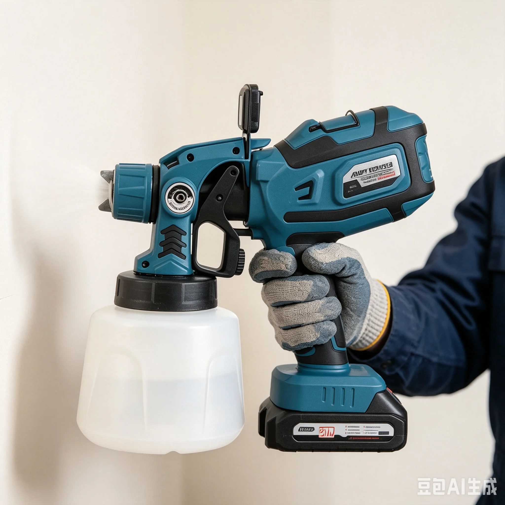 New Electric Paint Sprayer with LED Light, High Atomization, Long-Life Battery Cordless Spray Gun for Paint & Latex Paint