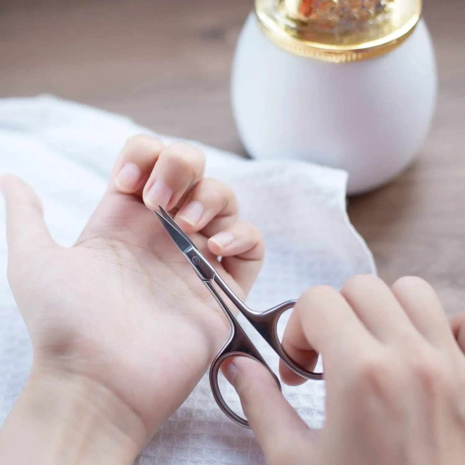 Professional Manicure Scissors Stainless Steel Cuticle Precision Beauty Grooming for Nail Facial Hair Eyebrow Eyelash Nose Hair image 5