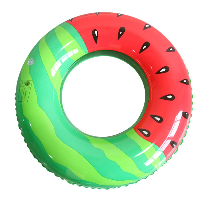 Watermelon Pattern Swimming Ring For Kids Adult Inflatable Mattress Pool Party Swimming Laps Summer Beach Float Water Sports