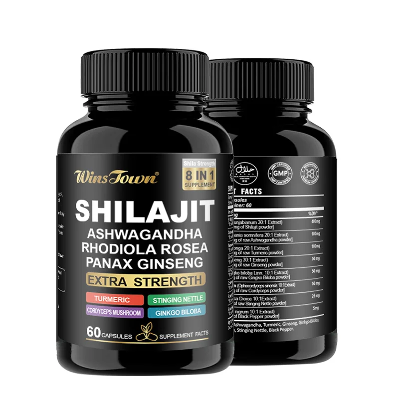 

2 Bottle Shilajit Capsules for Men Women, Himalayan Shilajit with Naturally Fulvic Acid, Ashwagandha, Stamina & Immune Support