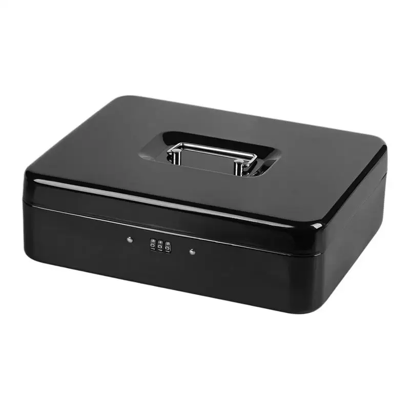 Cash Box With Money Tray And Lock Kids Metal Money Box With Password Lock Damp-Proof Jewelry Case For Jewelry Cash Letters