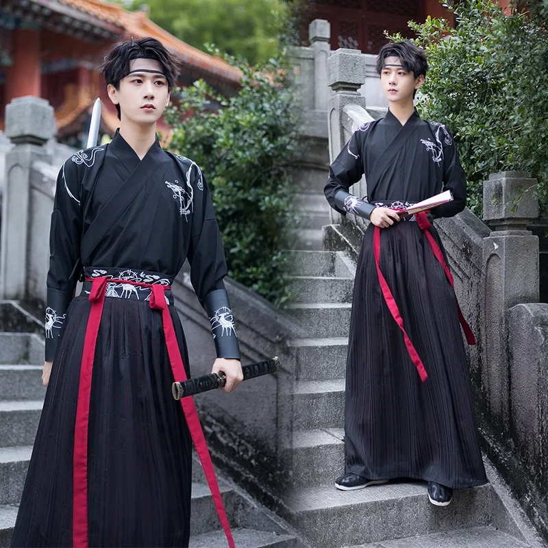 Robe Hanfu traditionnelle chinoise imbibée de la dynastie Tang pour sans-abri, costume de cosplay d'Halloween, robe de soirée, prairie