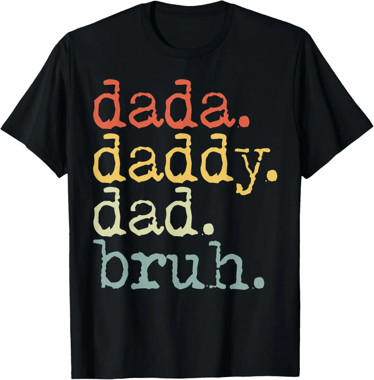 

Мужская забавная футболка Dada Daddy Dad Bruh на день отца, одинаковые подарки для всей семьи