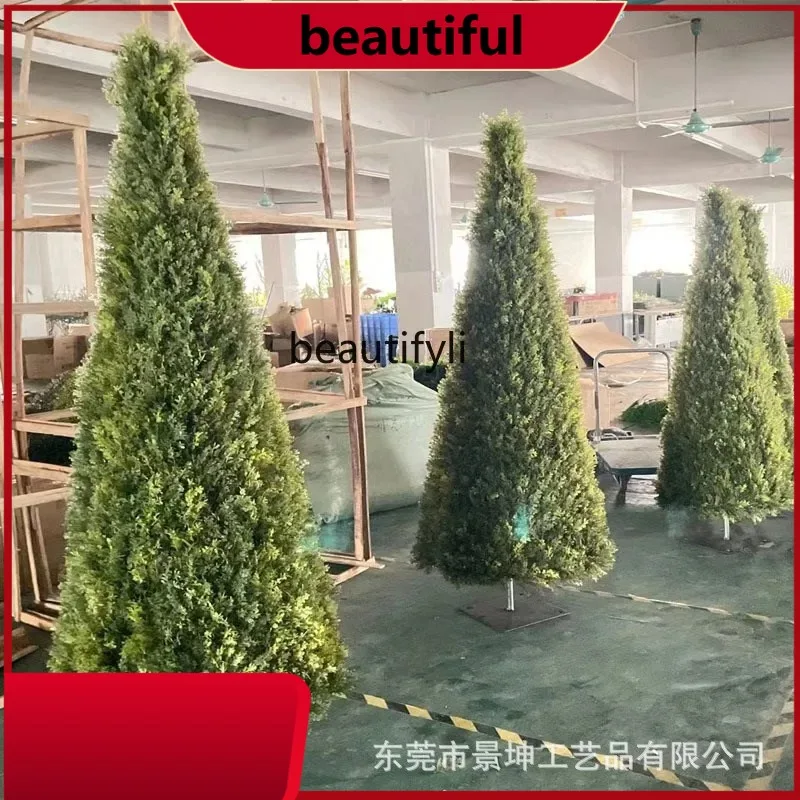 

Simulation cone tree Christmas tree fir tree floor bonsai indoor and outdoor new pine ornaments H