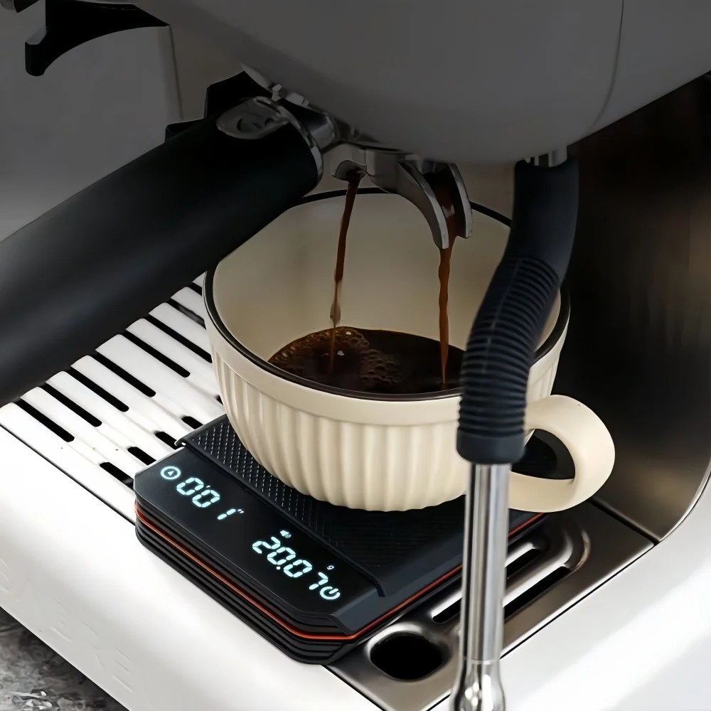 Mini Coffee Scale with Pad LED Display USB Charge Timed Portable High Precision Professional Home Kitchen Cafe CoffeeAccessories