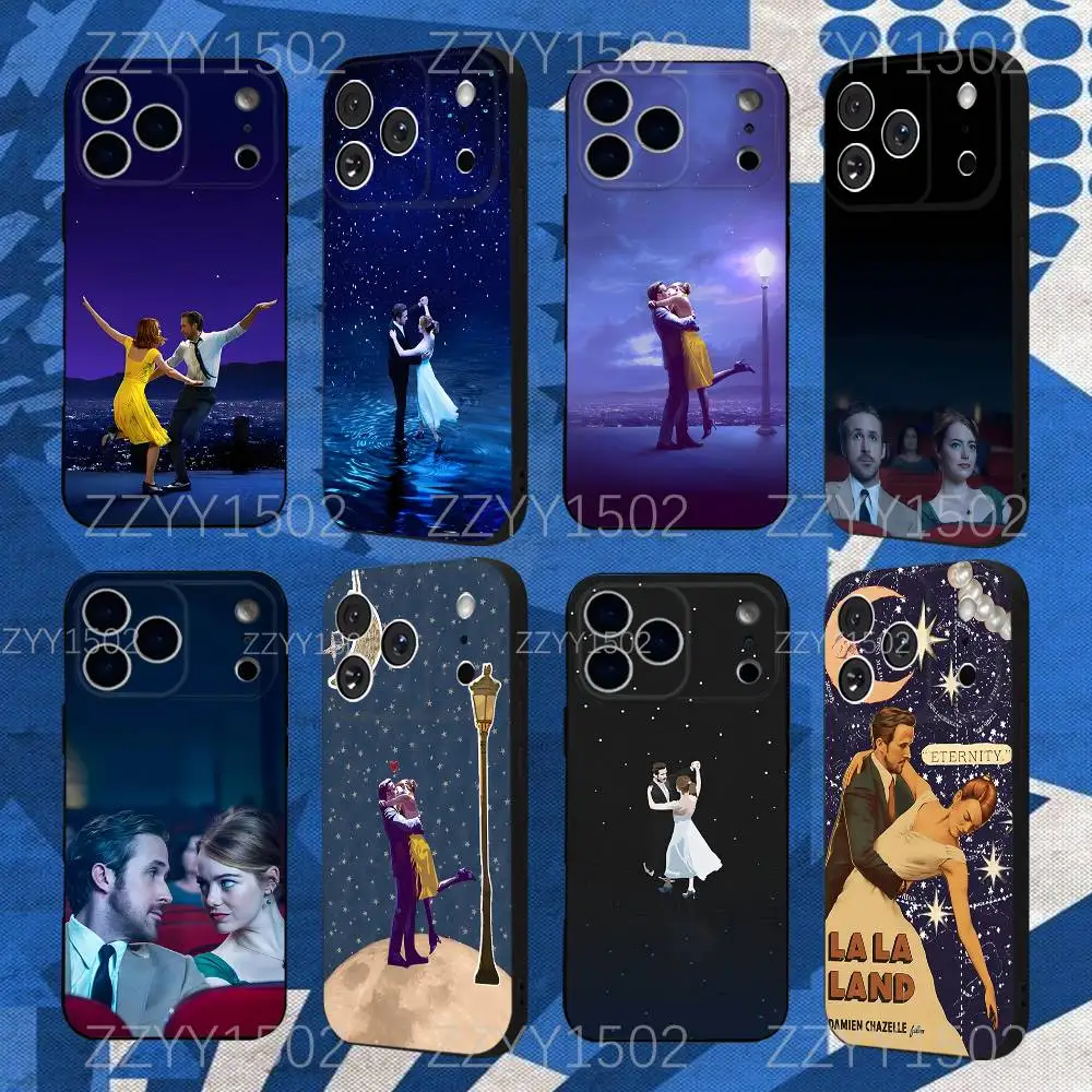 Чехол для телефона L-LaLaLand Movie для iPhone 17,16,15,14,13,12,Pro,Max,Plus,E,SE4,Air,Mini Black Funda Shell