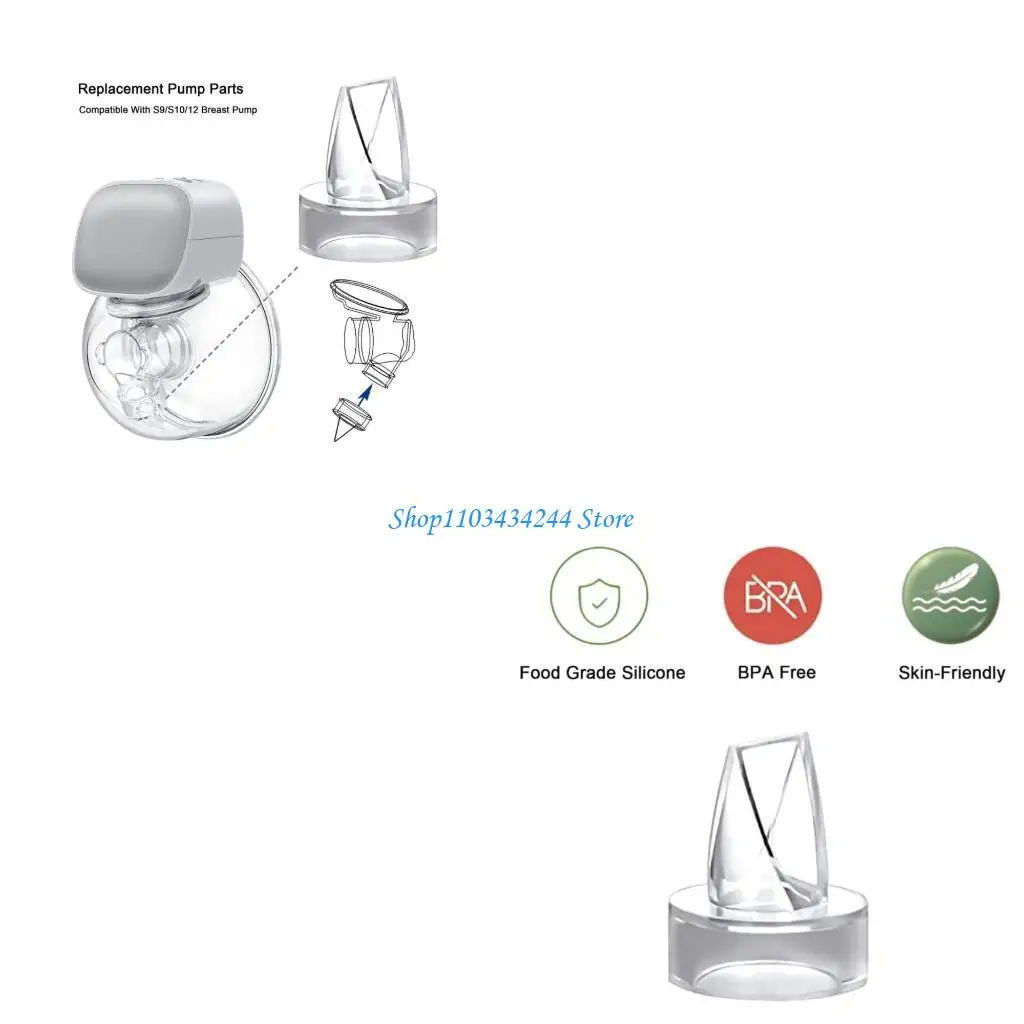 Silicone Duckbill Valves for  S9/S12 Wearable Breast Pumps Replacement Part Compatibility with Various Models
