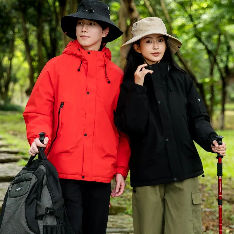 

Зимняя водонепроницаемая и ветрозащитная толстая куртка на хлопковой подкладке, повседневное пальто, мужская ветровка, уличное мужское теплое пальто с графеном