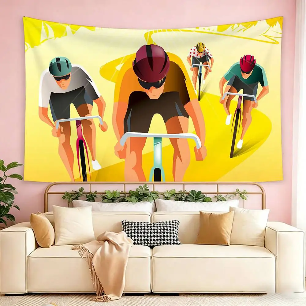 Tour De France Bike Bicycle Flags Suitable For Party Club Outdoor Interior Wall Decoration Banner