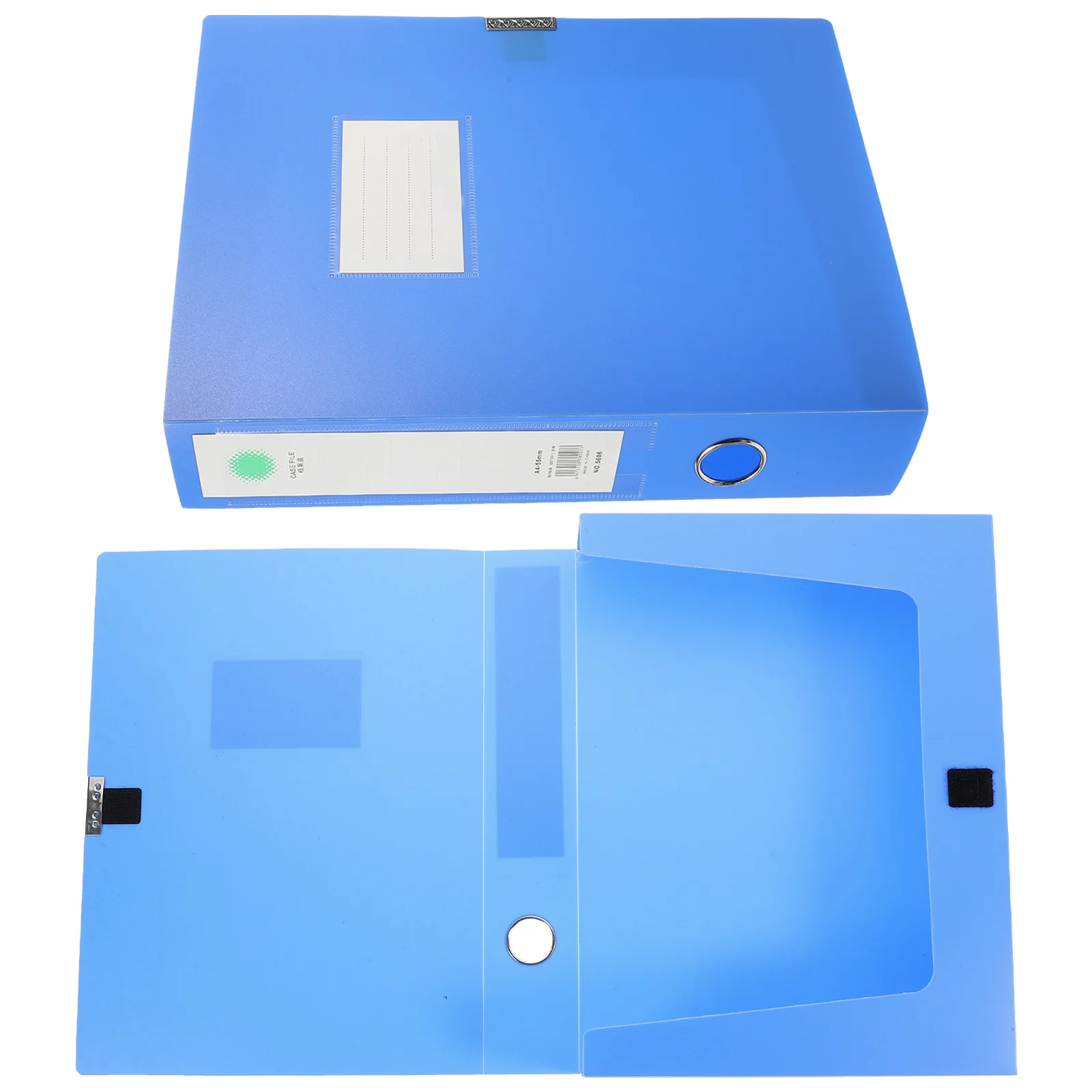 2pcs Black Thickened A4 PVC Waterproof Large Capacity Document Storage Box for Office Desk ganizer 5 5cm Height