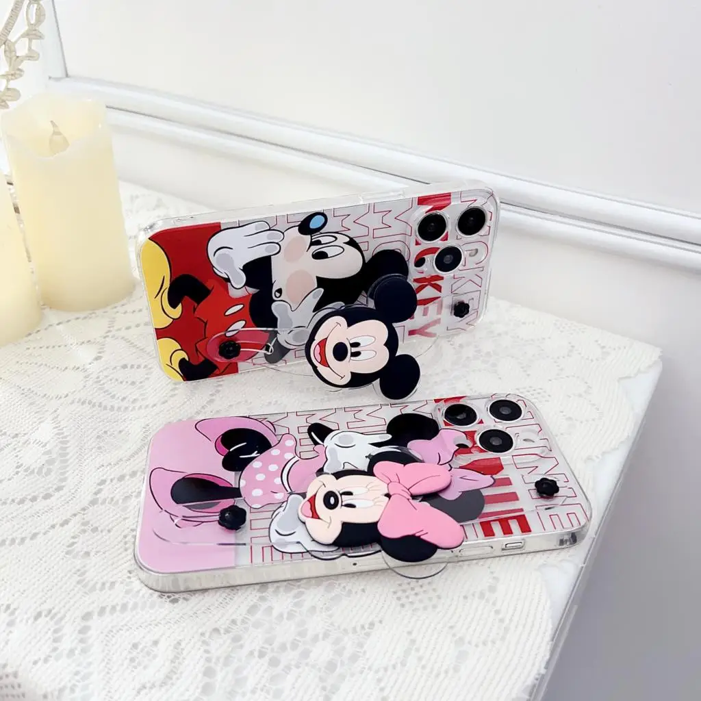 For Sony Xperia 1 10v 1v 5v 5III 10III 1III 5II 10II 1II Pro1 AceIII 5iV 8 5 XZ4 XZ3 Funny Minnie Case Wrist Strap Holder