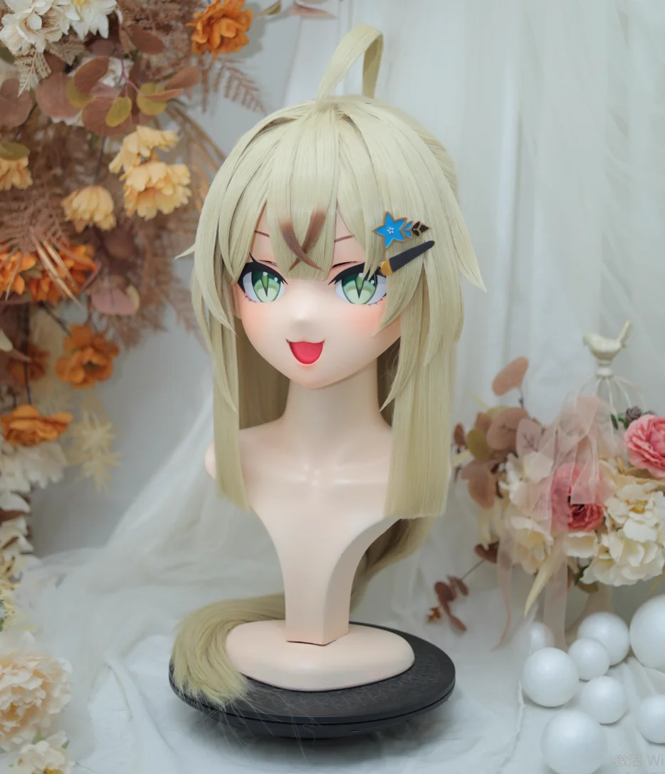 (NFD36--18) تخصيص كامل الرأس مع قفل جميلة أنثى/فتاة اليابانية Animego شخصية Kig تأثيري Kigurumi قناع كروسدريس دمية