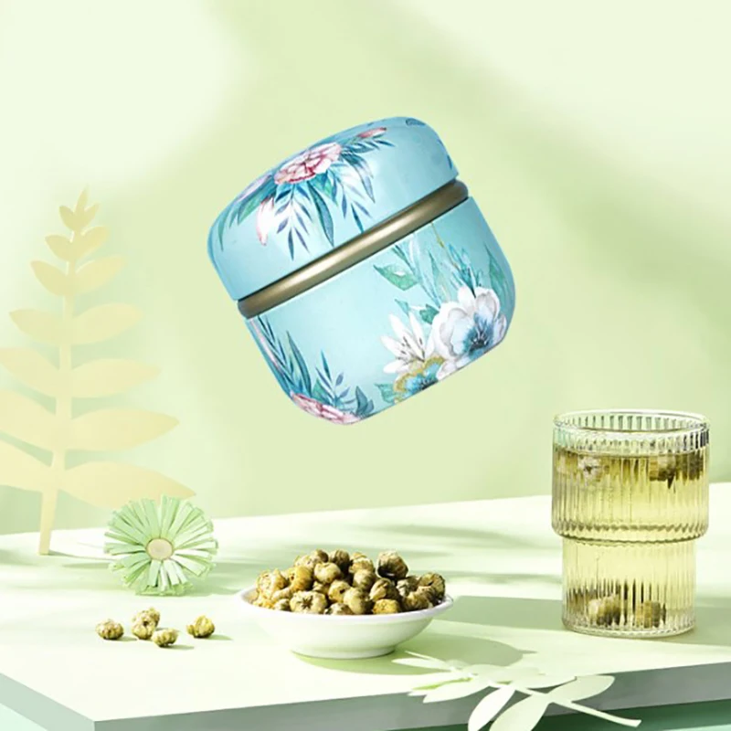 New Tea Caddy Tea Box Containers Candle Cans Coffee Candy Snacks Spice Dried Fruit Storage Boxes Kitchen Sealed Packaging Jars