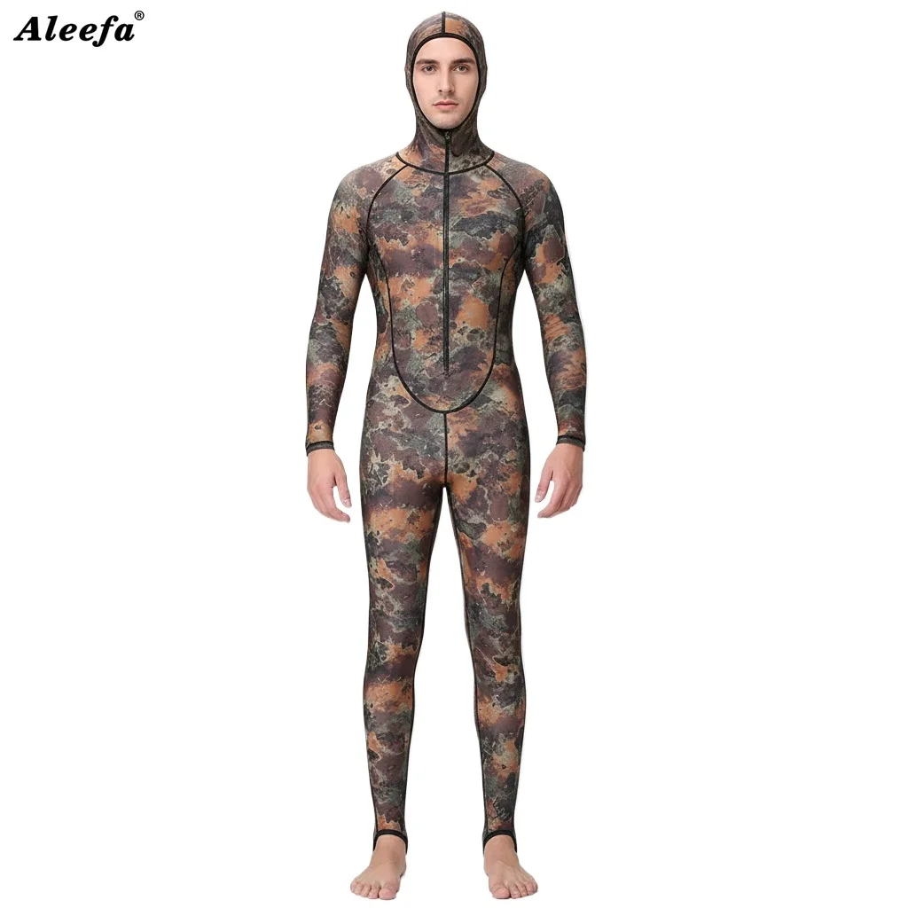 Dive&Sail Rash Guard Swimming Suit Spearfishing Spandex Couple Camo Skin DIVE One Piece UV Protection Men Women Surfing Suit