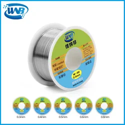 WNB 50g High Purity 183℃ Melting Point Solder Tin Wire Roll Mild Rosin Core No-clean Soldering Flux 2.0% Circuit Board Repair